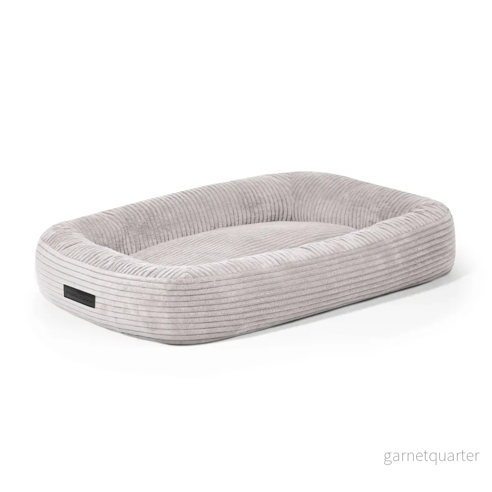 Hundbädd 75 Waves White Grey Hundbädd 75 Waves White Grey