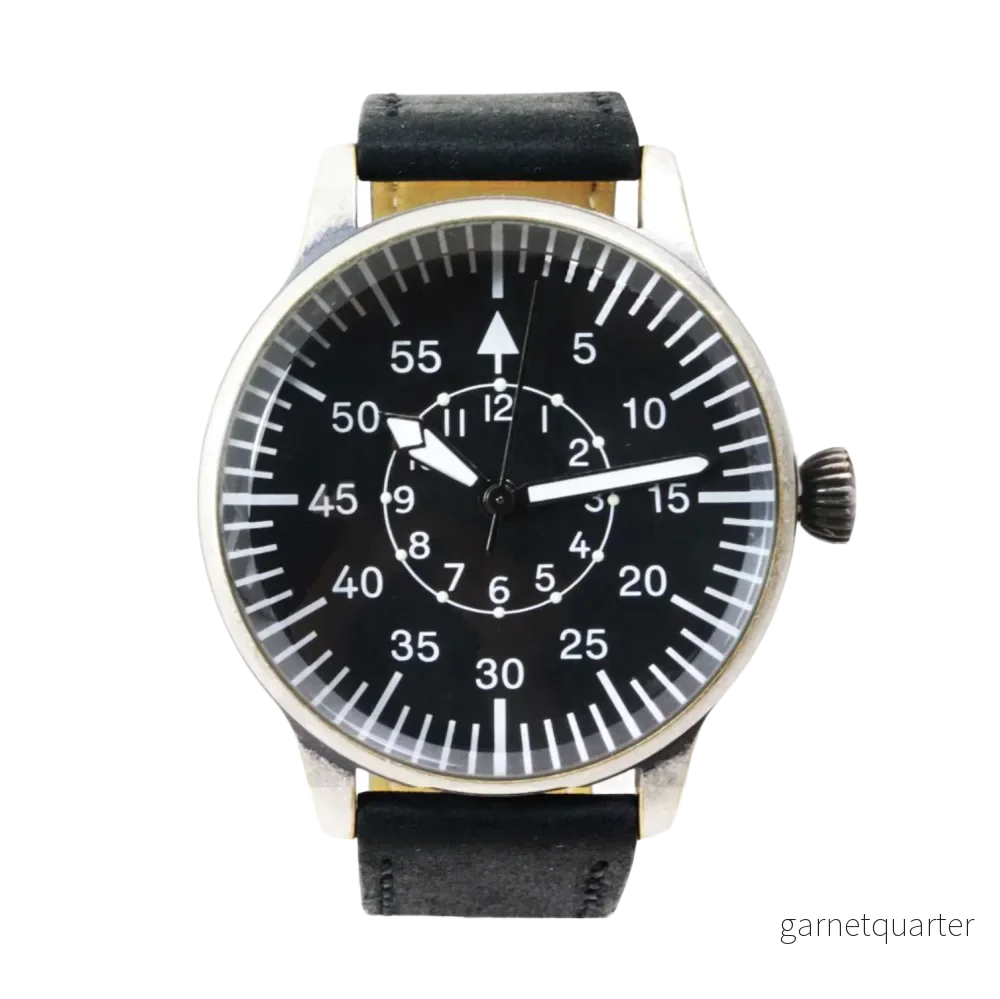 Black Vintage Pilot Watch