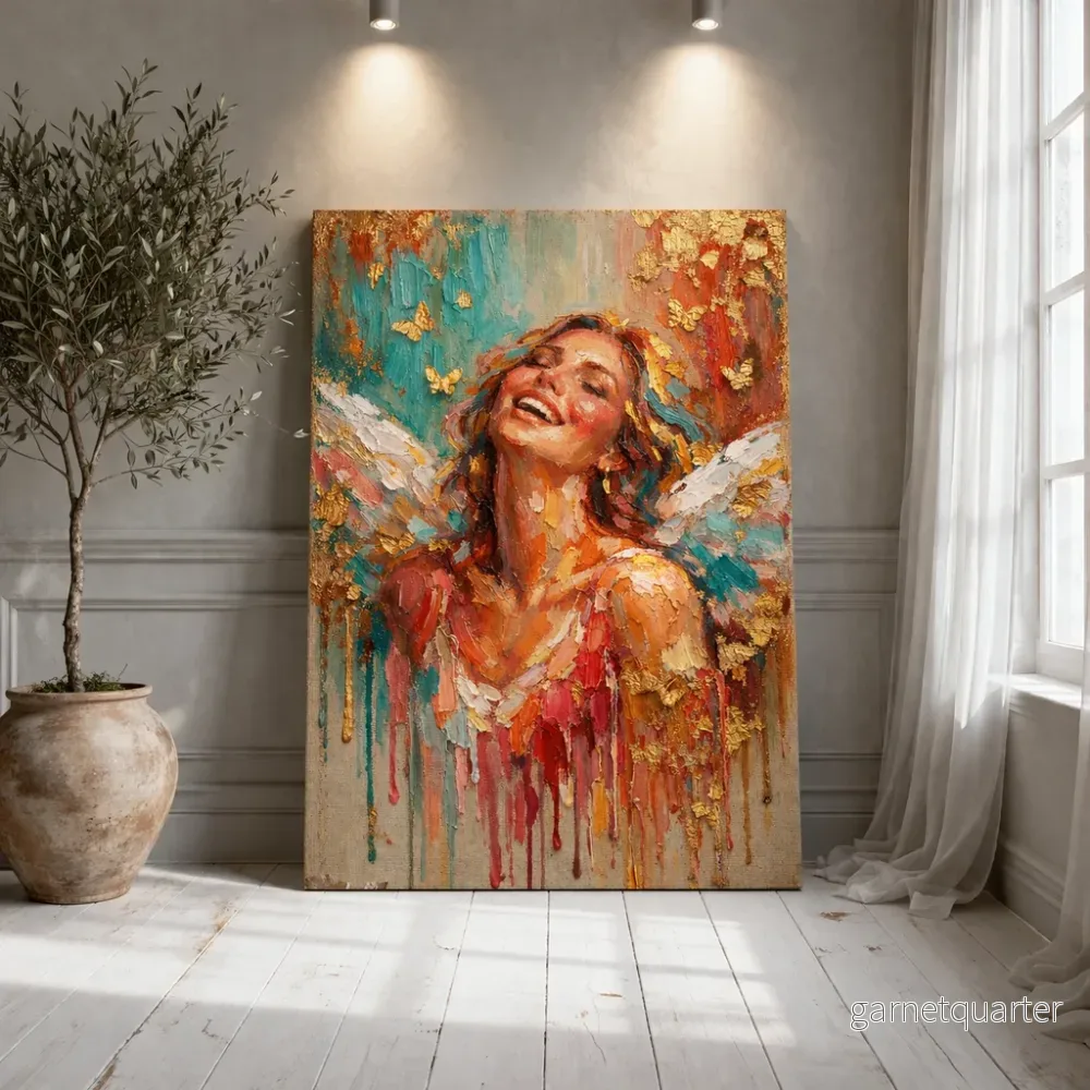 CELISTEA SIENNA - Unik canvas tavla i premium kvalitet – Färgstarkt konstmotiv | Celistea Atelier - Bild 2