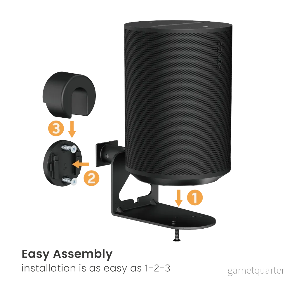 Wolff Mount väggfästen för Sonos Era 100 & Era 300 – Duo-pack svart - Bild 3