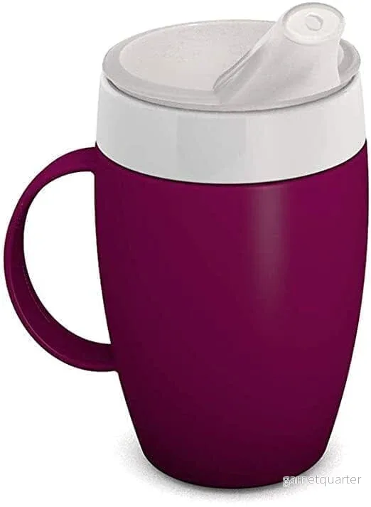 Ergonomisk drickskopp med ett handtag och drickspip - 3 olika färger - Bild 2
