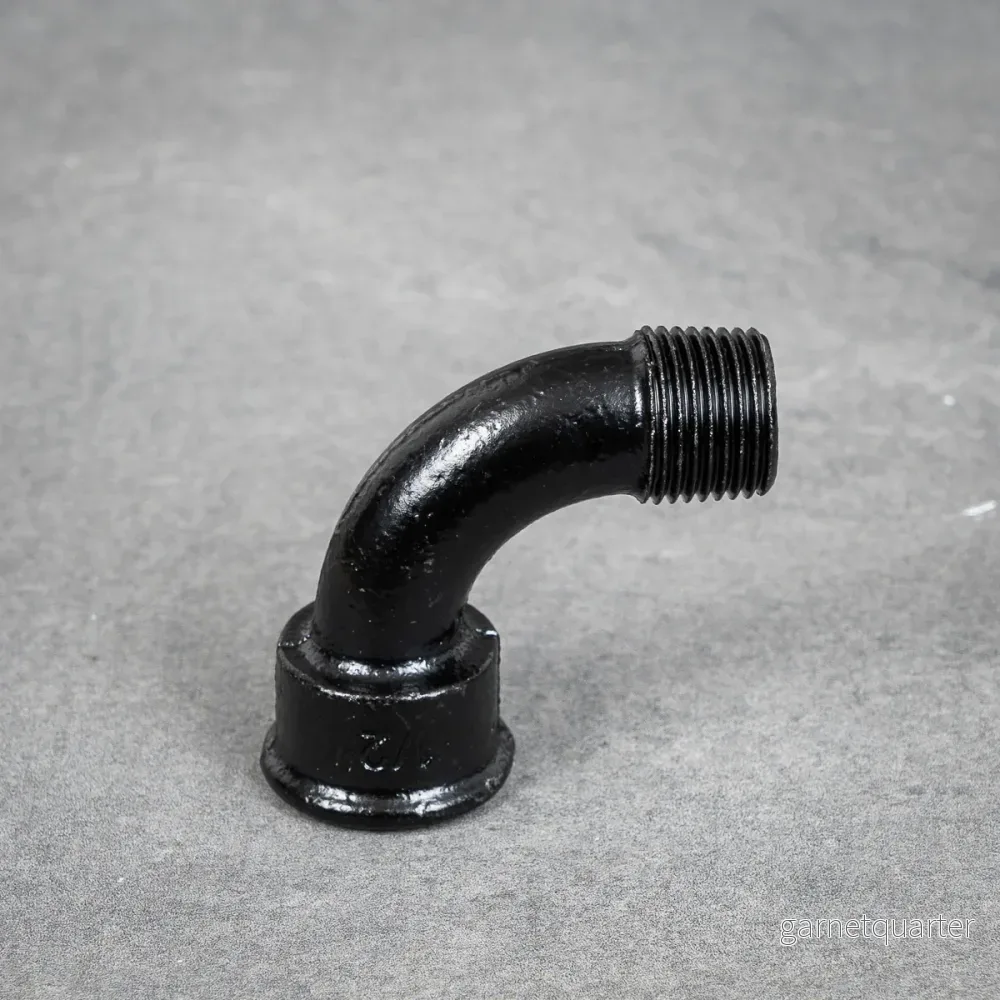Långböj 90° m/f – 20 mm – Svartlackerad