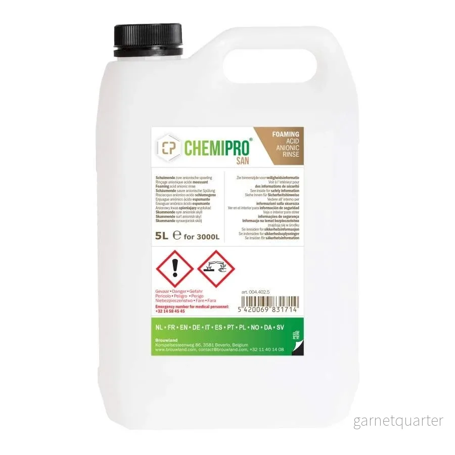 Chemipro San 5L högskummande syrabaserat sköljmedel Chemipro San 5L högskummande syrabaserat sköljmedel
