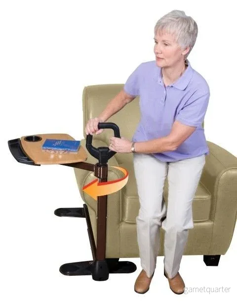 "Couch-Tray" - Enkelt och säkert stödhandtag med bricka. Perfekt för säng- och soffmys! - Bild 3