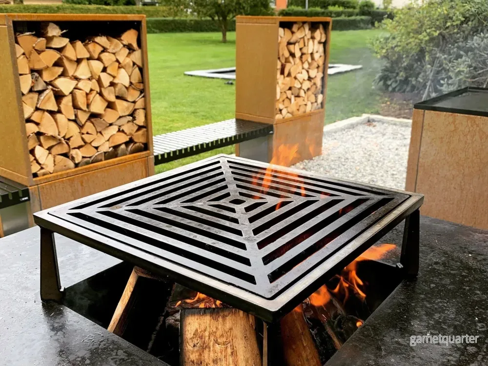Grillplatta och galler till CUBY 60 x 60 cm
