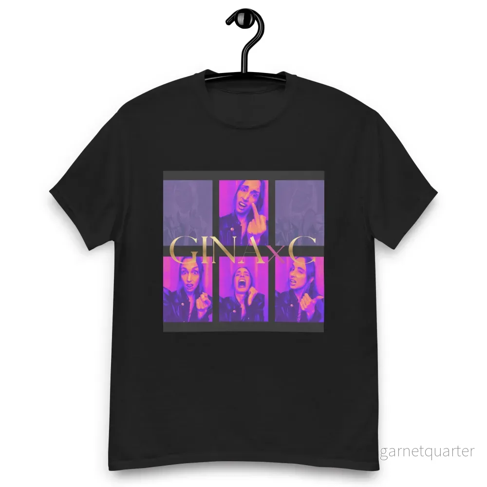 GINAxC - Attitude Color Pop with quote from "My Darkness (Dorian Gray)" on Back - Unisex classic tee - Bild 2