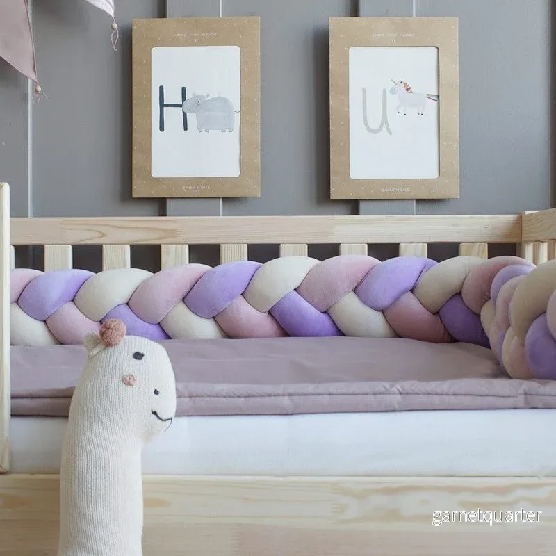 Sängkjol, 3-trådig fläta - Lavendel - Bild 3
