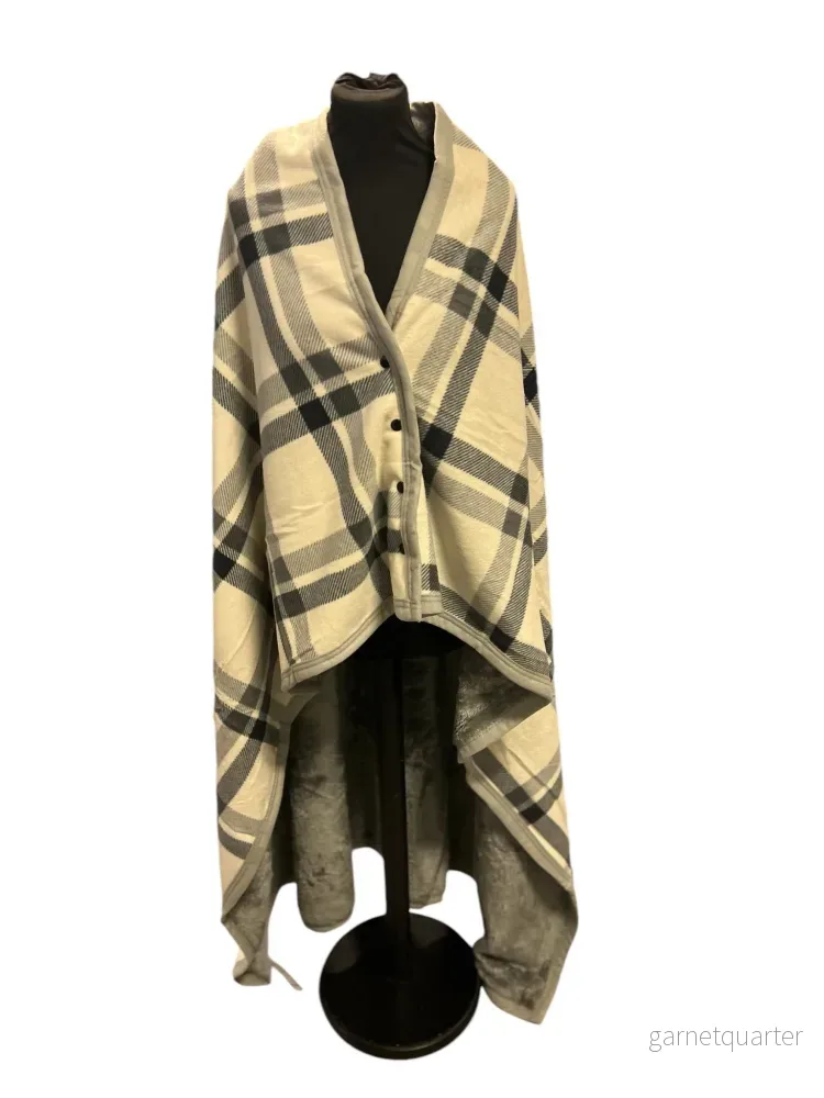 XL-poncho i mjuk babyfleece – multifunktionell poncho och filt i ett GRÅ XL-poncho i mjuk babyfleece – multifunktionell poncho och filt i ett GRÅ