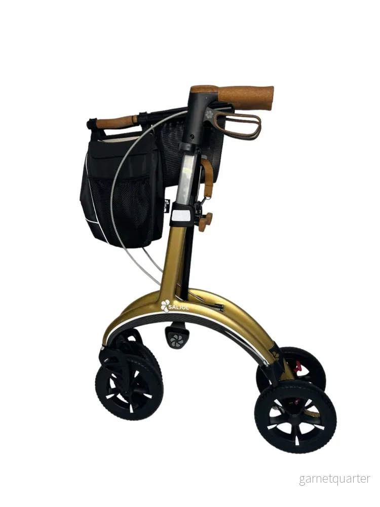 SALJOL "Luksus" kolfiberrollator – unikt tyskt design och ultralätt rollator, endast 5,8 kg Midnats Blå - Bild 2