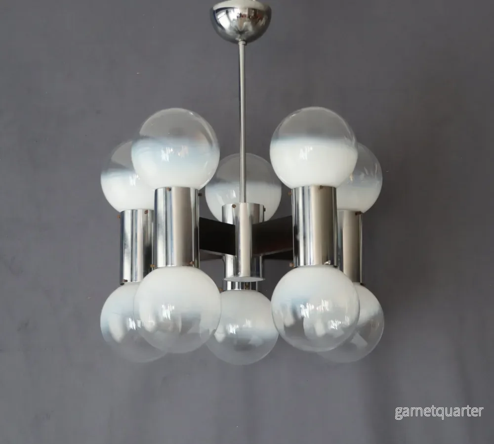 Italiensk Taklampa Muranoglas Space Age 1970-tal Nr A688