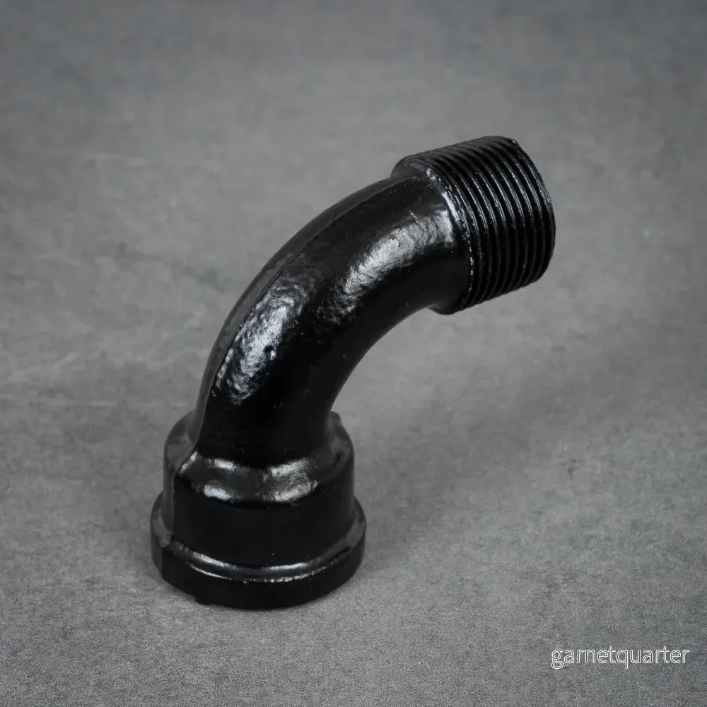 Långböj 90° m/f – 26 mm – Svartlackerad Långböj 90° m/f – 26 mm – Svartlackerad