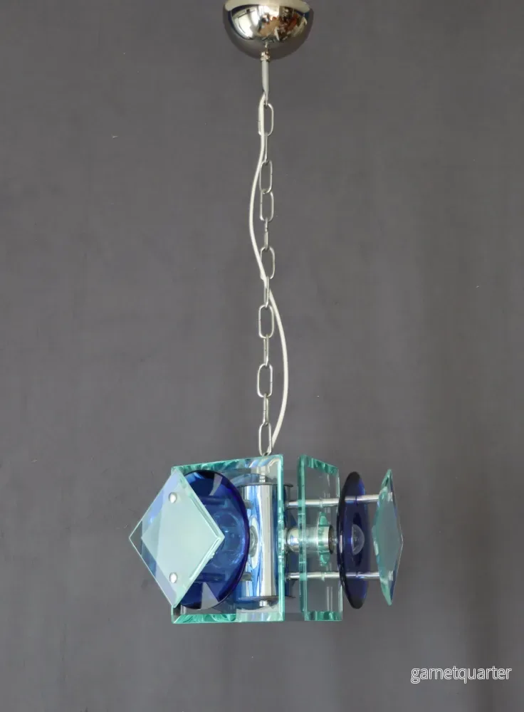 Italiensk Taklampa stil fontana arte 1970/80-tal Nr A676