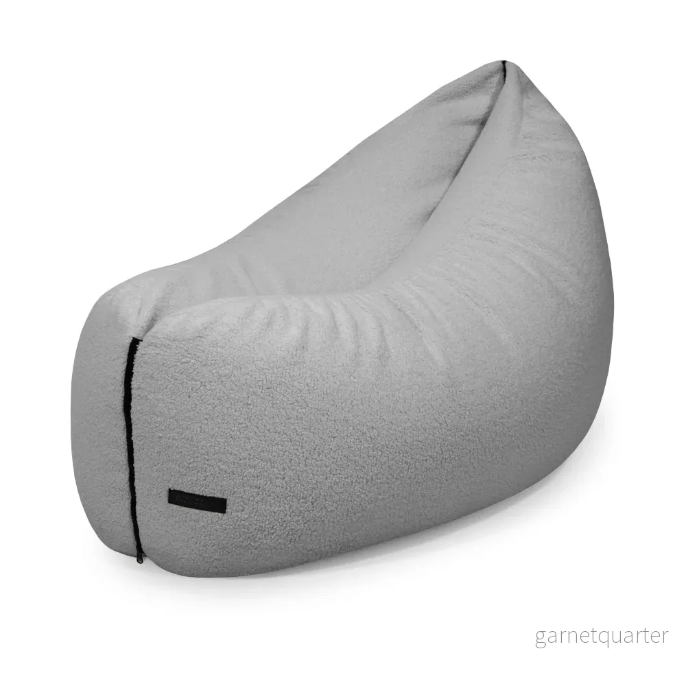Sittsäck Clip Clap 115 Teddy White Grey