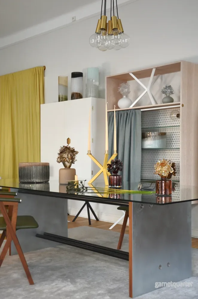 PS Bespoke Rectangular Glass Table in Zinc - Bild 2