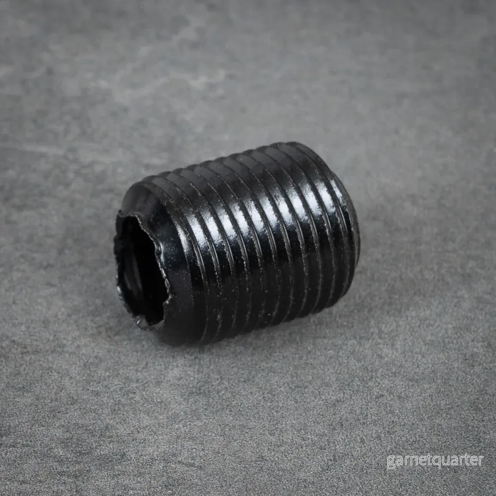 Gängnippel - 20 mm - Svartlackerad - Bild 2