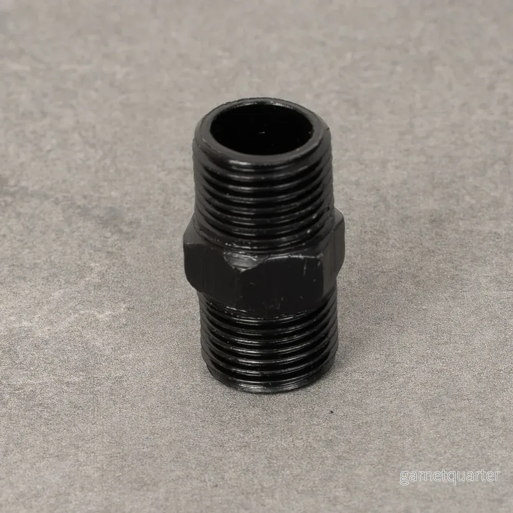 Dubbelnippel – 20 mm – Svartlackerad Dubbelnippel – 20 mm – Svartlackerad