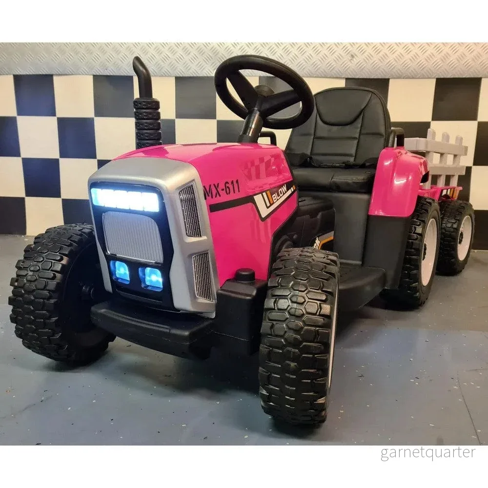 Cars4Kids Eltraktor med Släpvagn och RC - Bild 2