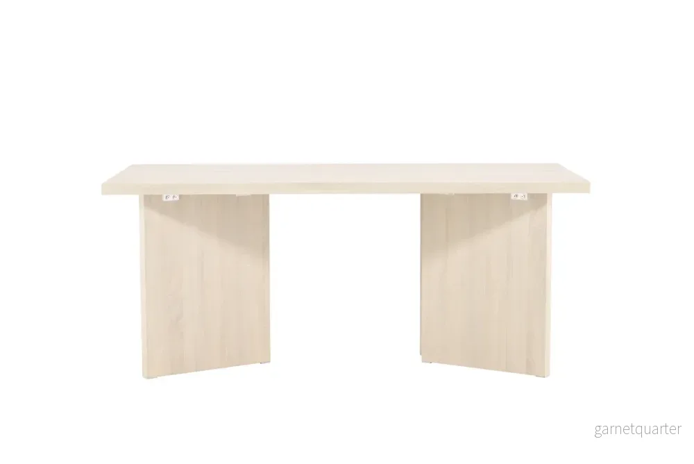 Bassholmen matbord, 180x90 vitputsad - Bild 2