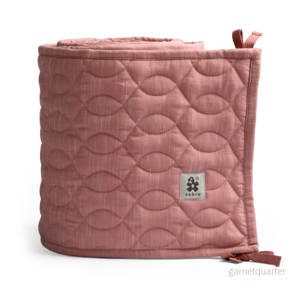sebra Bumper Spjälskydd Quiltad Blossom Pink