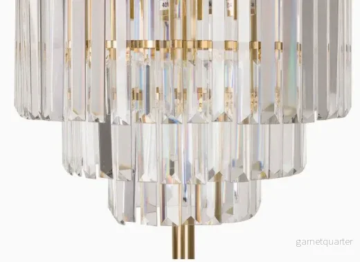 Golvlampa i Guld och Glas - Bild 3