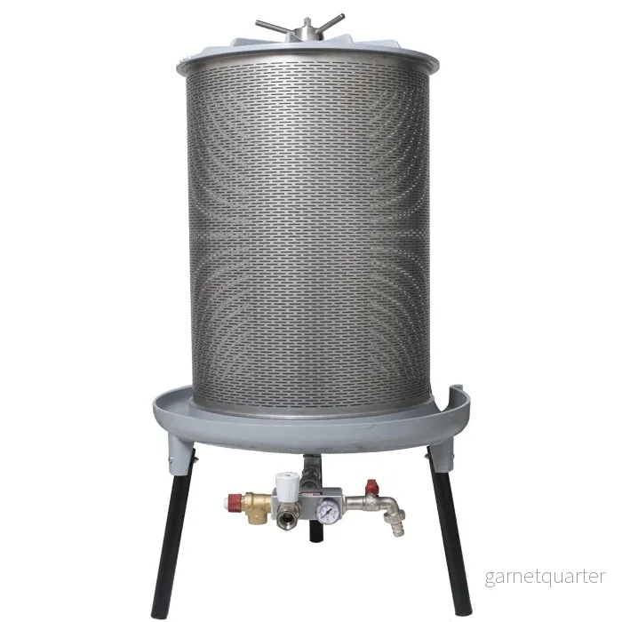 Grifo PEW80 Hydropress 80L – Fruktpress i rostfritt stål