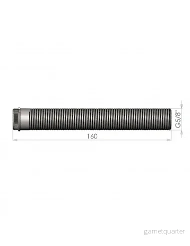 LUKR EU Shank 5/8" x 160 mm - lång genomföring
