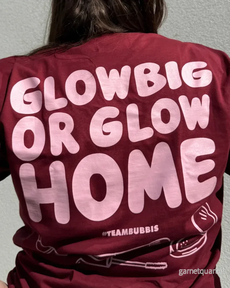 GLOW BIG burgundy T-shirt GLOW BIG burgundy T-shirt