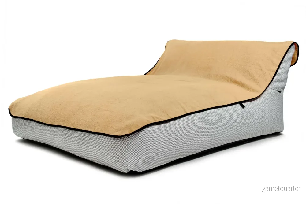Premium strandhanddukar för solsäng och strand Beige 230x135 cm - Bild 2