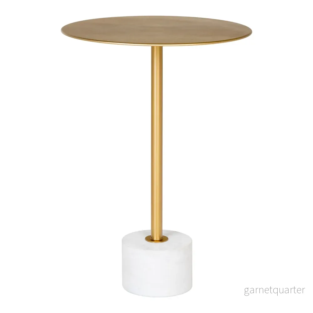 House Nordic Lecco sidobord 41×41×58 cm – mässing/marmor House Nordic Lecco sidobord 41×41×58 cm – mässing/marmor