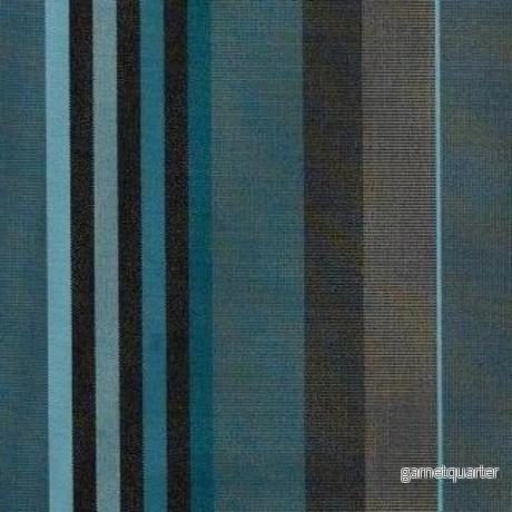 Ryggstödskudde i tålig dynväv 60x60cm, Turkos Rand