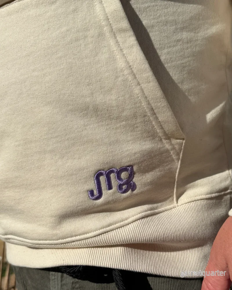 BOOKWORM Beige hoodie - Bild 3